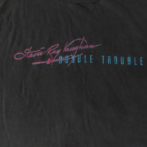 Vtg Stevie Ray Vaughan & Double Trouble 1984 Let The Good Times Roll T Shirt XL - Picture 2 of 7